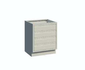 VWR® Contour™ Sitting Height Base Cabinet, Drawer Cabinets