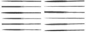 X.F® Swiss Pattern Thin Rectangular Needle Files, ORS Nasco
