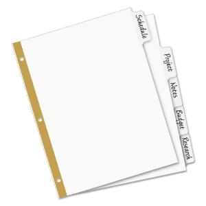 Index binder, white