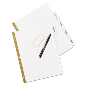 Index binder, white