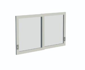 VWR® Contour™ Wall Mounted Storage Cabinets with Sliding Plate Glass Doors