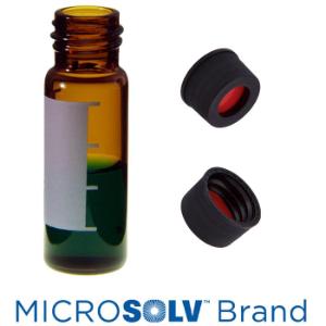 4 ml vials&caps w/PTFE/sil/PTFE septa amber