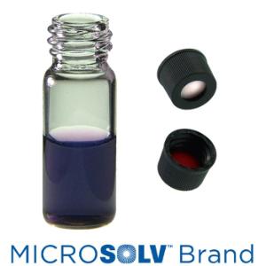 2 ml vials and caps w/sil/PTFE septa bond