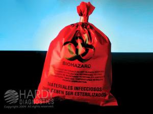 Autoclave Bag Red with Heat Indicator 300°F, Hardy Diagnostics
