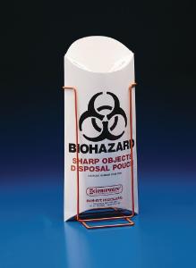 SP Bel-Art Biohazard Sharp Object Pouch and Stand, Bel-Art Products, a part of SP