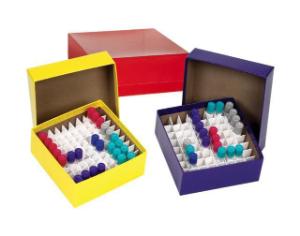 Cardboard cryogenic vial boxes