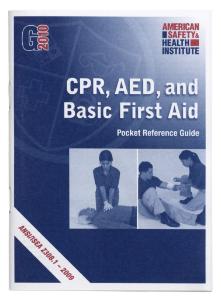 First Aid Instructional Guide, First Aid Only
