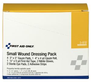 Small Wound Dressing Pack, First Aid Only