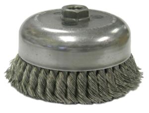 Double Row Heavy-Duty Knot Wire Cup Brush, Weiler®