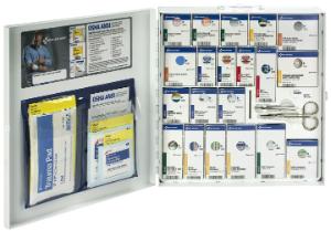 50 Person Large Metal SmartCompliance First Aid Cabinet with Medication, First Aid Only, Acme United