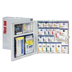 50 Person Large Metal SmartCompliance First Aid Cabinet, without Medications, First Aid Only, Acme United