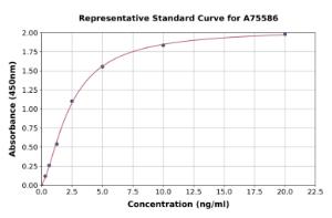 Representative standard curve for Human LPCAT-2 ELISA kit (A75586)