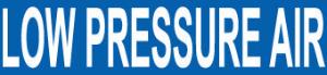 Pressure Sensitive Vinyl Pipe marker- 'Low Pressure Air', National Marker