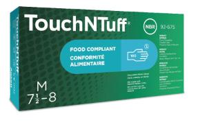TouchNTuff® 92-675 Nitrile Gloves, Disposable, Ansell