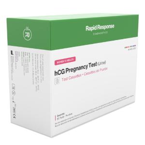 hCG pregnancy test cassette (urine)