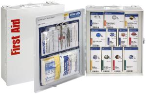 25 Person Medium Steel SmartCompliance Cabinet, ANSI A, Type I & II, without Medications, First Aid Only, Acme United