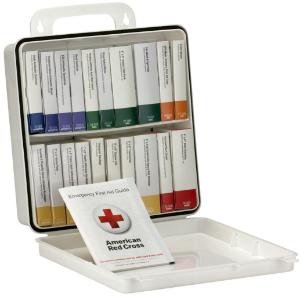 50 Person, 24 Unit First Aid Kit, Plastic, Weatherproof, ANSI A+, Type III, First Aid Only