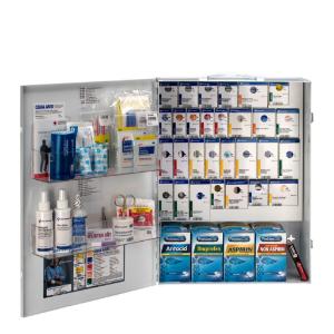 150 Person XL Metal SmartCompliance General Business First Aid Cabinet with Medications, First Aid Only, Acme United