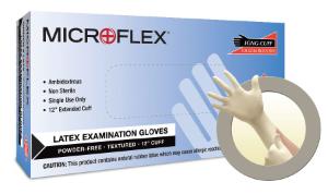 Microflex® L91 Latex Extended Cuff Examination Gloves, Ansell