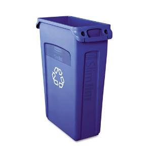 Rubbermaid® Commercial Slim Jim® Plastic Recycling Container with Venting Channels