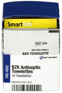 BZK Antiseptic Wipes, First Aid Only