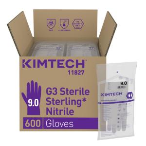Cleanroom gloves, nitrile, sterile, Kimtech™ G3 Sterling™ Sterile