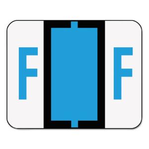 Label folder end tab, F