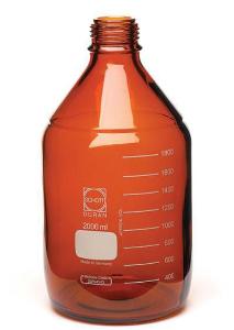 Solvent bottle, amber, 2L