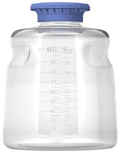 Bottle and Cap, 1000 ml, PC, Sterile