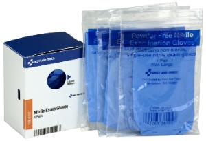 Nitrile Exam Gloves, First Aid Only