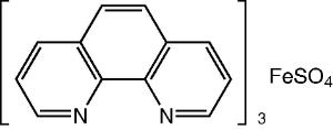 Ferroin (1,10-phenanthrolineferrous sulfate complex) 0.025 M in aqueous solution