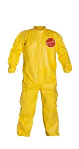 DuPont Tychem 2000 Coveralls with Laydown Collar and Elastic Wrists and Ankles Taped Seams