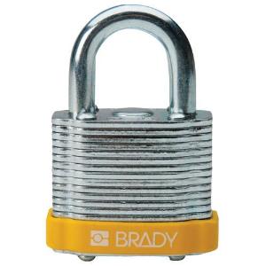 Steel Padlocks, Keyed Different with 0.75" or 1.5" Shackle, Brady Worldwide®