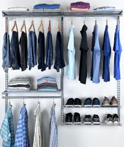 Modular closet organizer kit