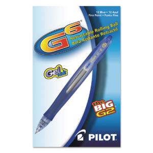 Pilot® G6 Gel Retractable Roller Ball Pen