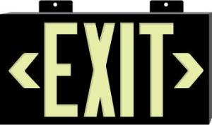 Glo Brite® Eco-Exit™ Signs, National Marker
