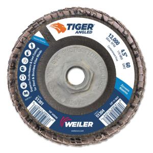 Tiger, Zirconium Angled Flap Discs, Weiler