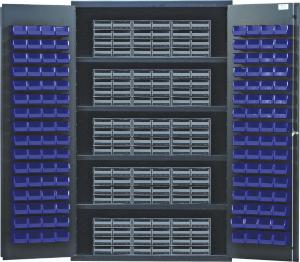 76017-136 - 48IN CABINET W/ BLUE BINS AND 120 DRAWER