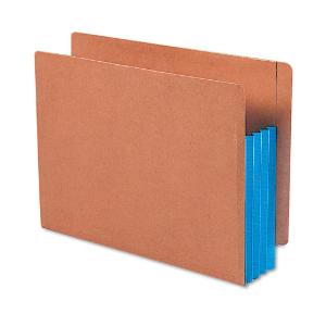 Pocket file, end tab, blue