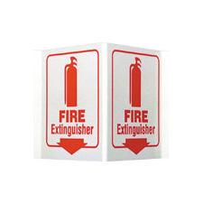 Fire Extinguisher Glow-in-the-Dark Standard 'V' Sign, with Picto, Brady