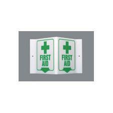 First Aid Standard 'V' Sign, with Picto, Brady