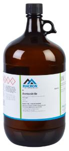 MACRON FINE CHEMICALS™ BRAND ACETONITRILE CHROMAR GRADE FOR LC UV/VIS - 4L AMBER GLASS BOTTLE