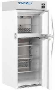 VWR combination refrigerator and freezer - interior image