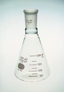 PYREX® Erlenmeyer Flasks, Graduated, Narrow Mouth, [ST] Joint, Corning