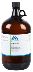 MACRON FINE CHEMICALS™ BRAND ETHYL ACETATE 4L AMBER GLASS BOTTLE