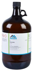 MACRON FINE CHEMICALS™  BRAND HEXANES 4L AMBER GLASS BOTTLE