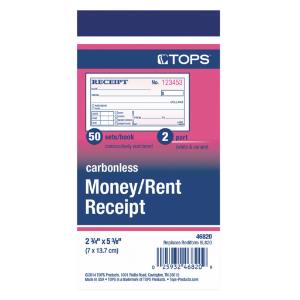 TOPS® Money and Rent Receipt Books, Essendant