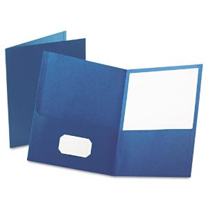 Portfolio with 2 pocket, blue