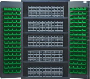 76017-118 - 48IN CABINET W/GREEN BINS AND 240 DRAWER