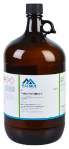 MACRON FINE CHEMICALS™  BRAND TETRAHYDROFURAN 4L AMBER GLASS BOTTLE